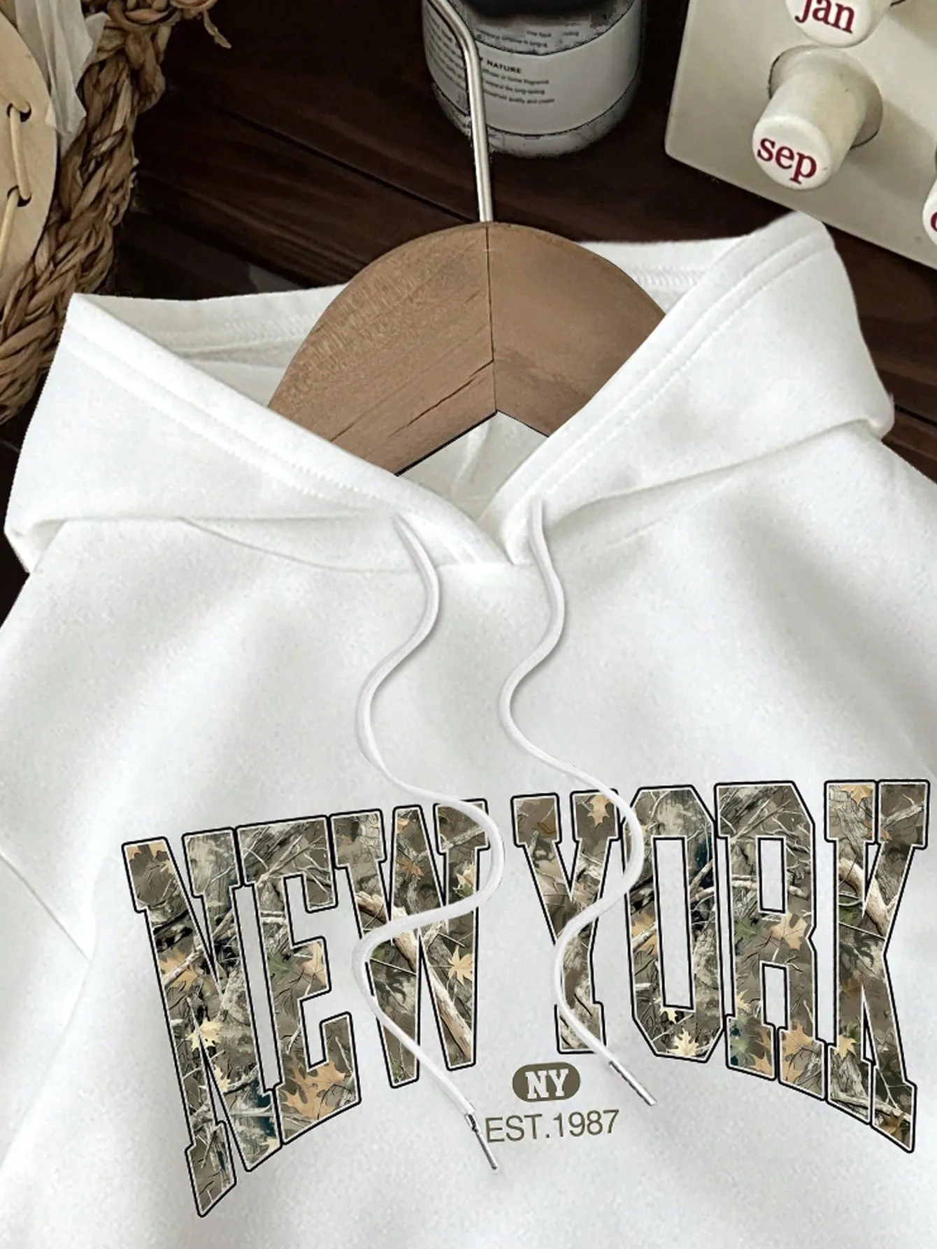 Sudadera con capucha holgada Cherry Vibes para mujer en