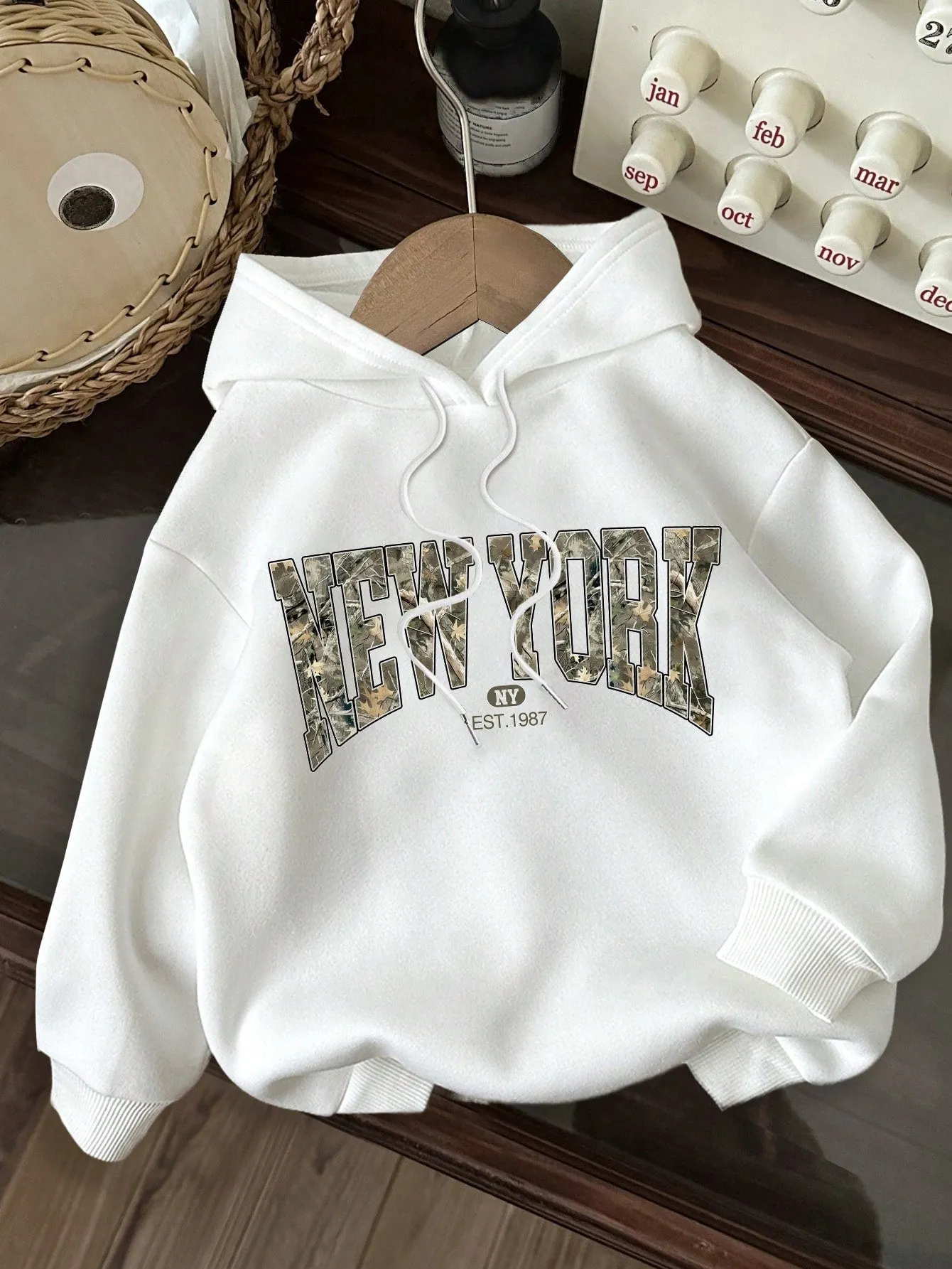 Sudadera con capucha holgada Cherry Vibes para mujer en