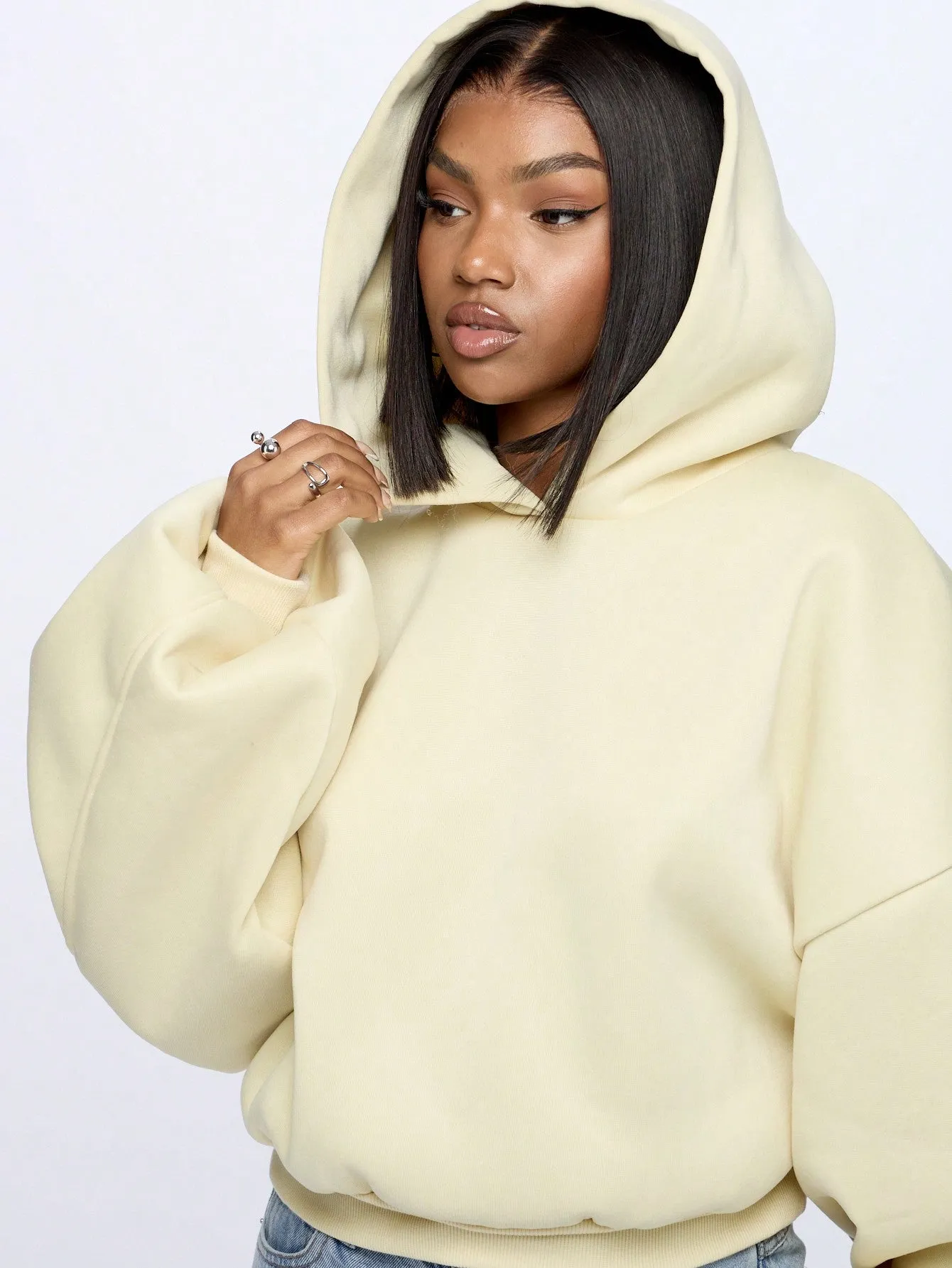 Sudadera Oversized con Logo en Cherry Vibes