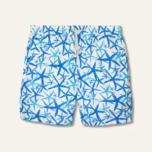 Swim Shorts Long Starfish White