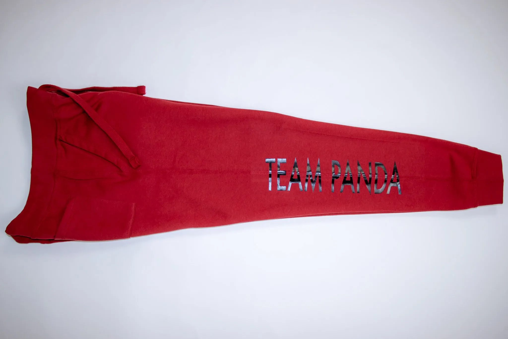 Team Panda Sweat Pant Joggers (Red/Black)