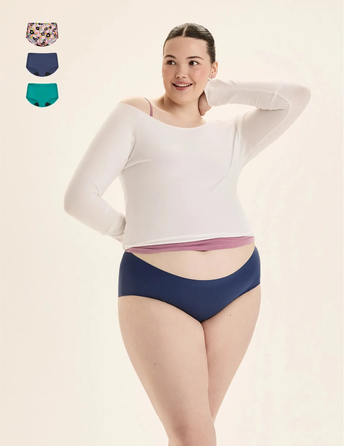 Teen Super Leakproof® No-Show Boyshort 3-Pack