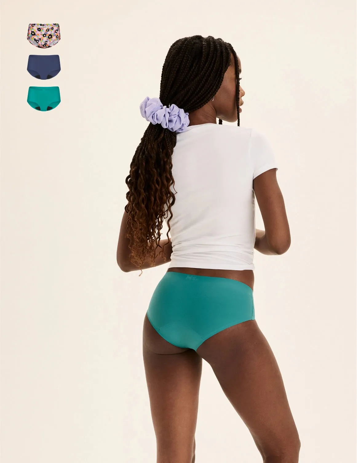 Teen Super Leakproof® No-Show Boyshort 3-Pack