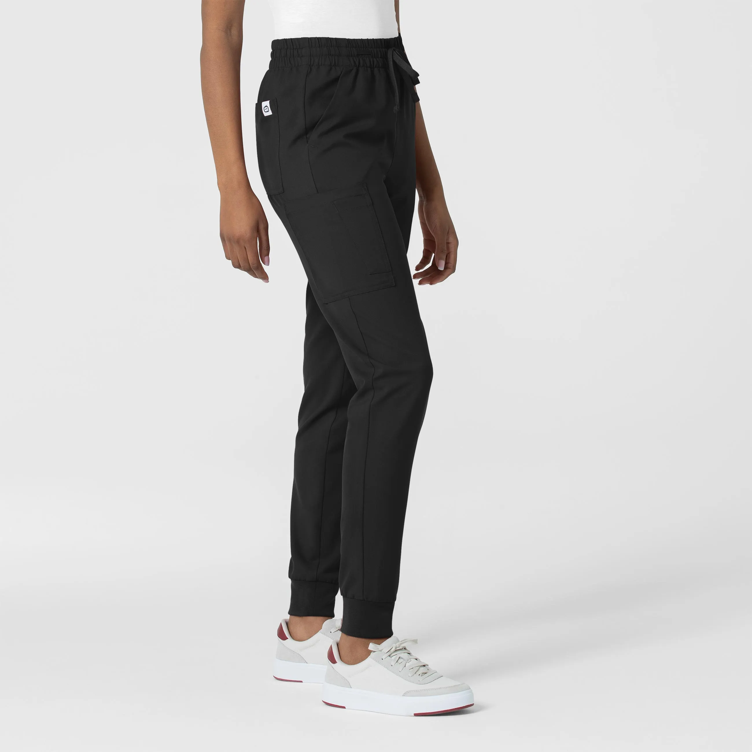 Thrive 5122 Cargo Jogger Scrub Pants Black