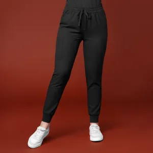 Thrive 5122 Cargo Jogger Scrub Pants Black