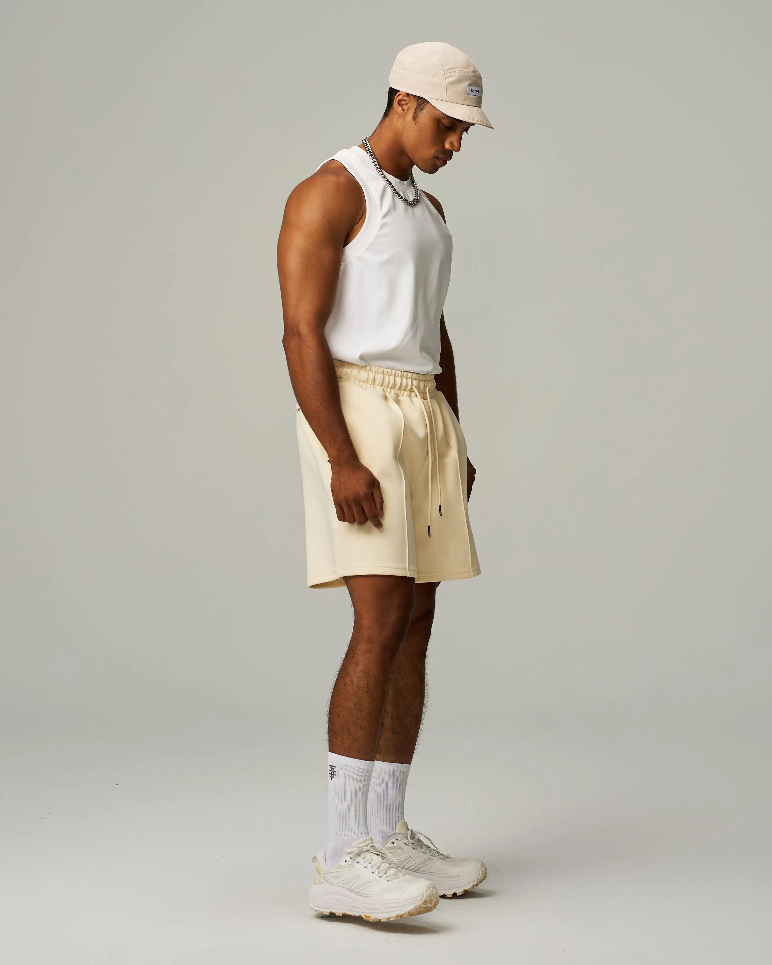 Track Pintuck Shorts