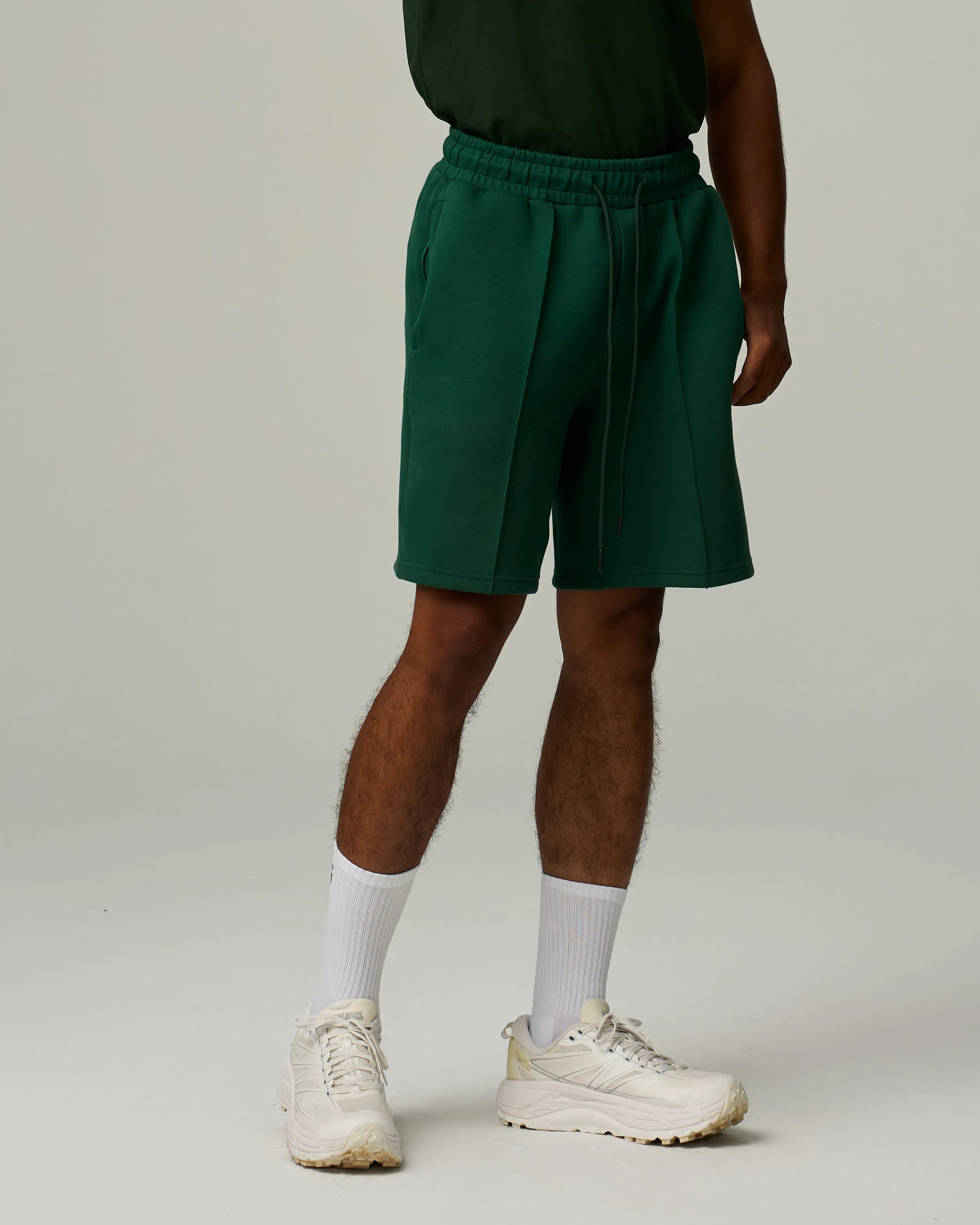 Track Pintuck Shorts