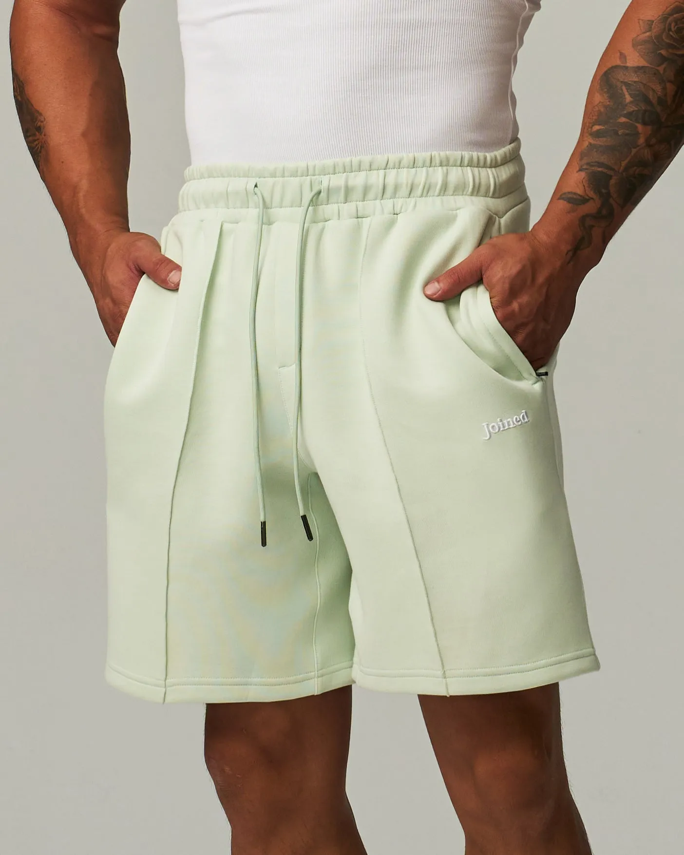 Track Pintuck Shorts