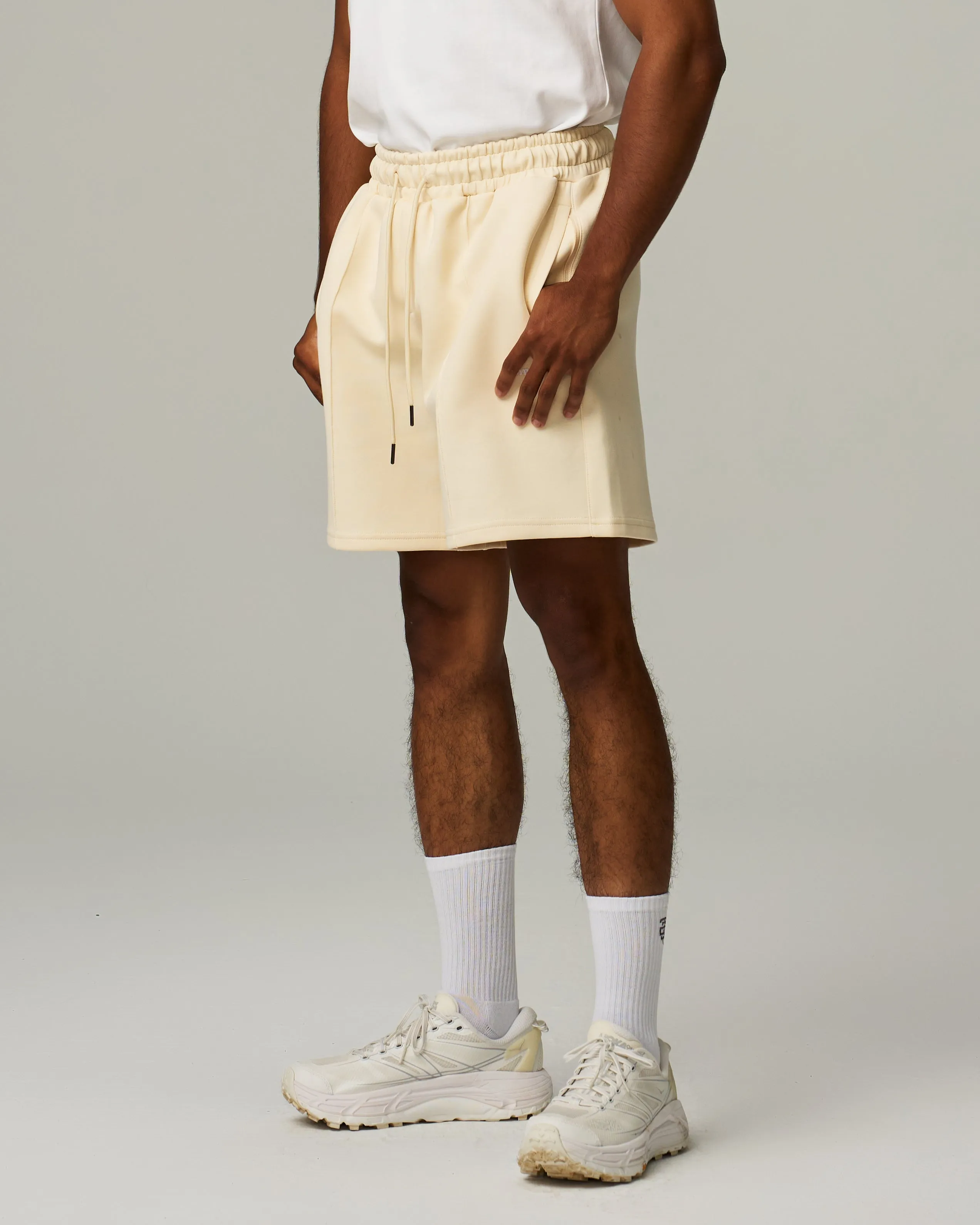 Track Pintuck Shorts