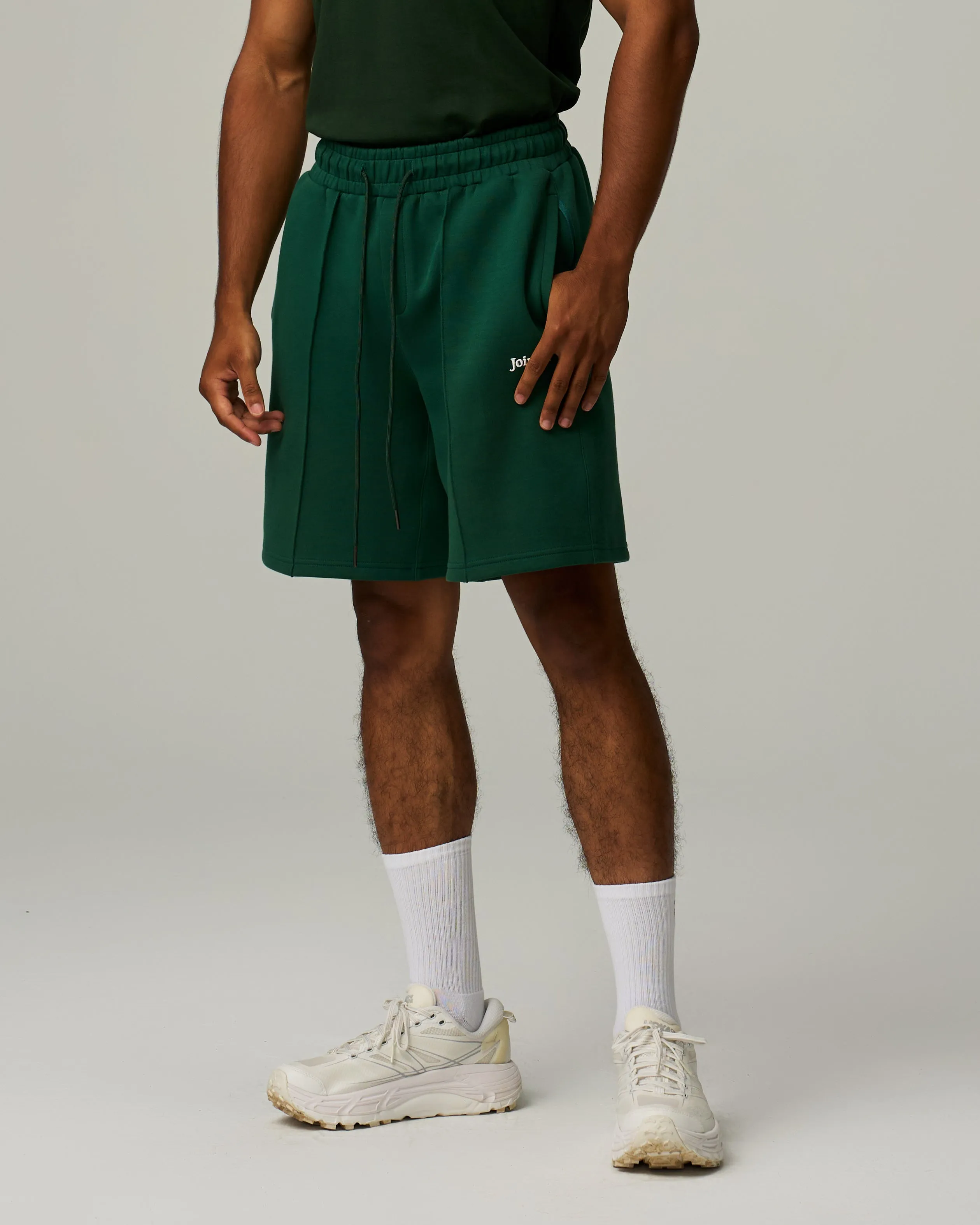 Track Pintuck Shorts