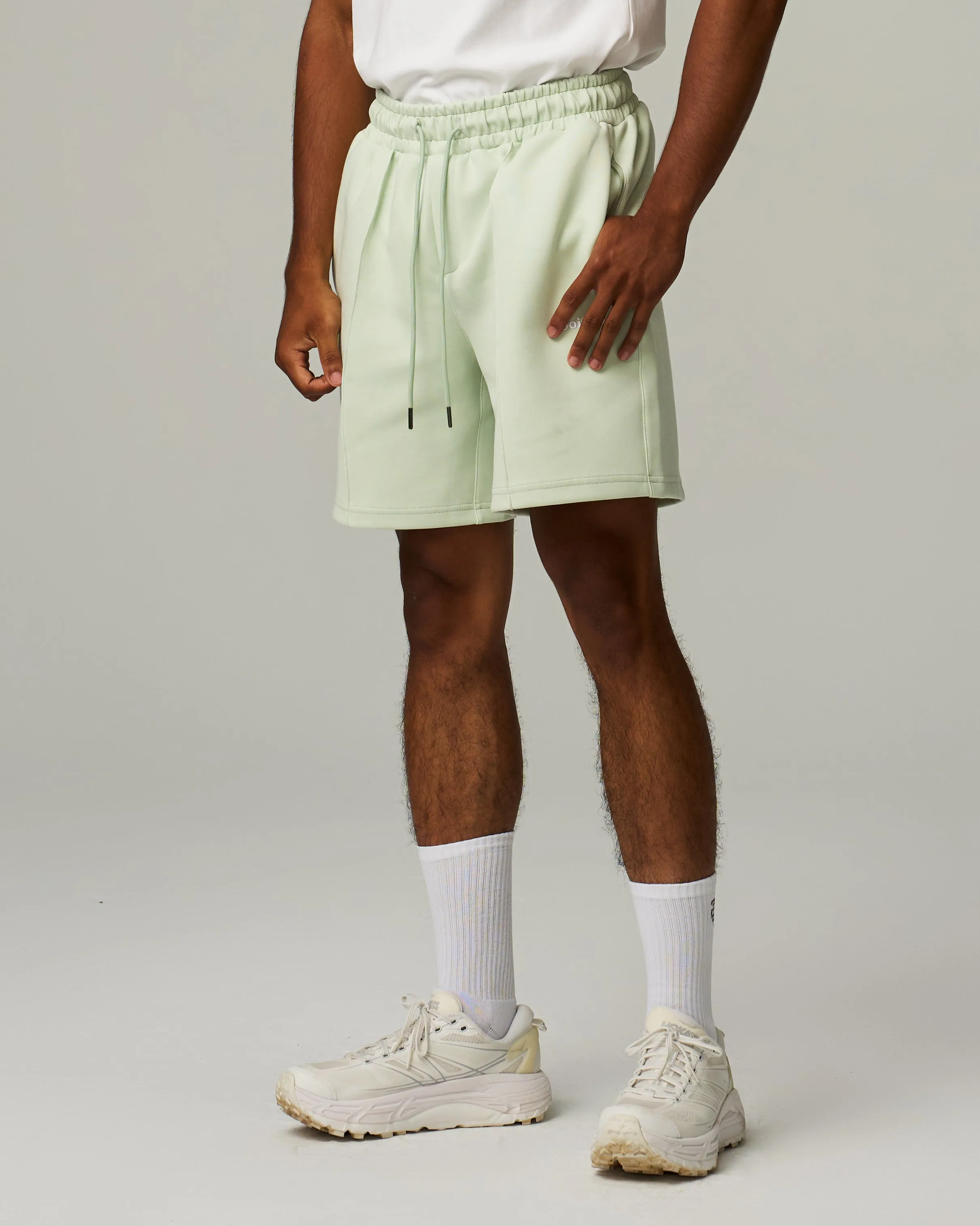 Track Pintuck Shorts