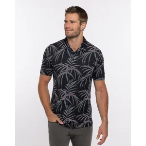 TRAVIS MATHEW MENS BUZZ WORDS POLO - BLACK