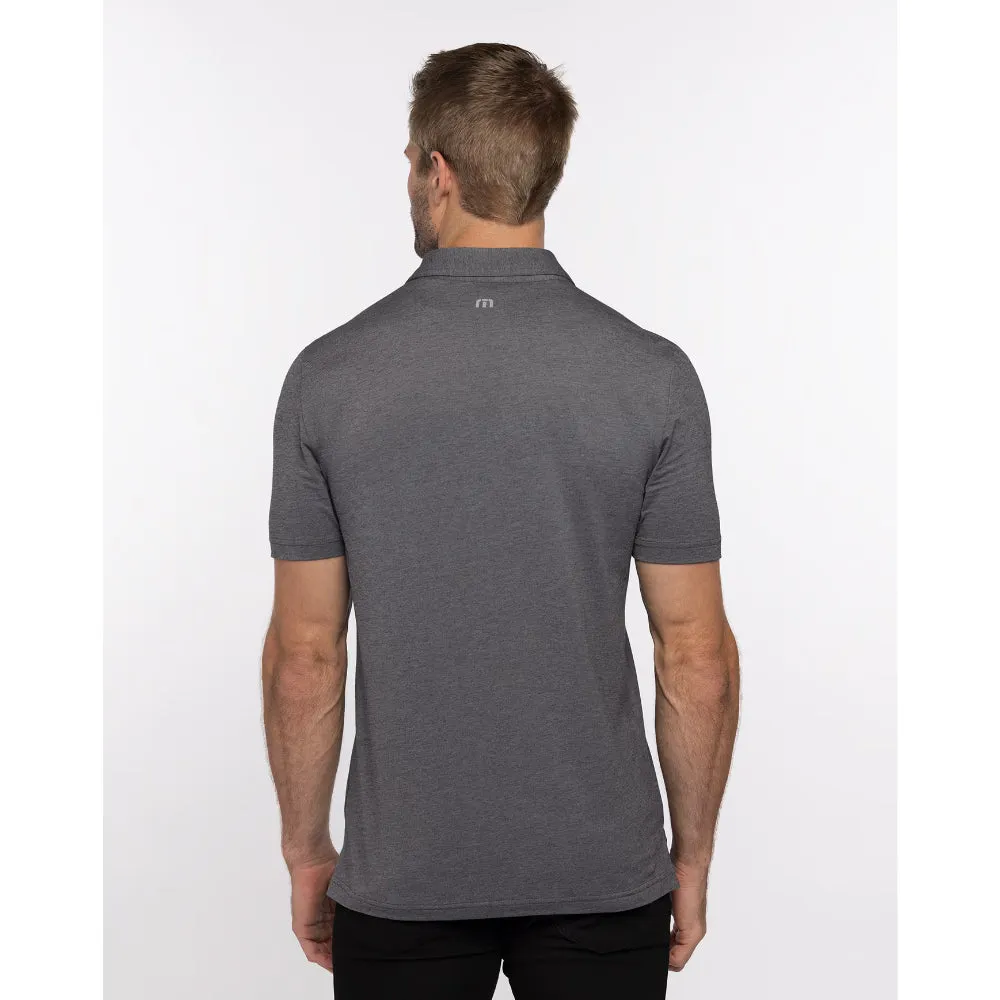 TRAVIS MATHEW MENS ENDLESS HORIZON POLO - HEATHER DARK GREY