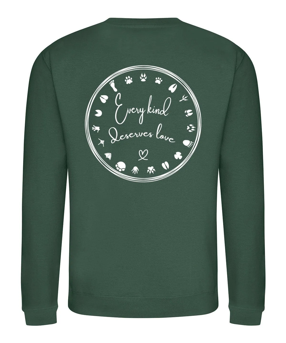 Vegan Unisex Every Kind Deserves Love Sweatshirt | Multiple Colours