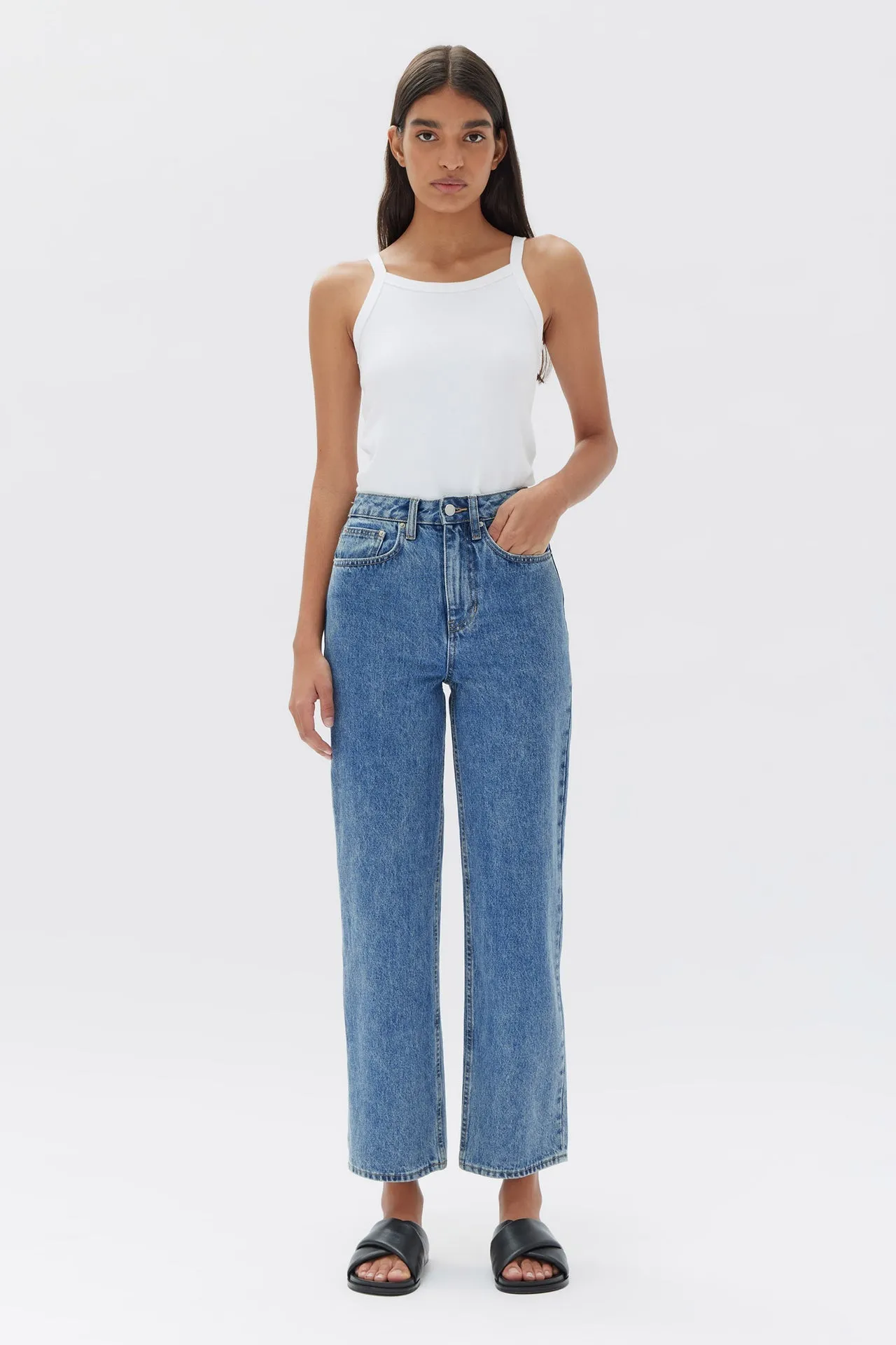 Vintage Straight Jean | Dark Stone