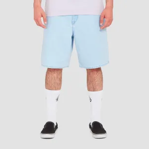 Volcom Billow Denim Shorts Light Blue