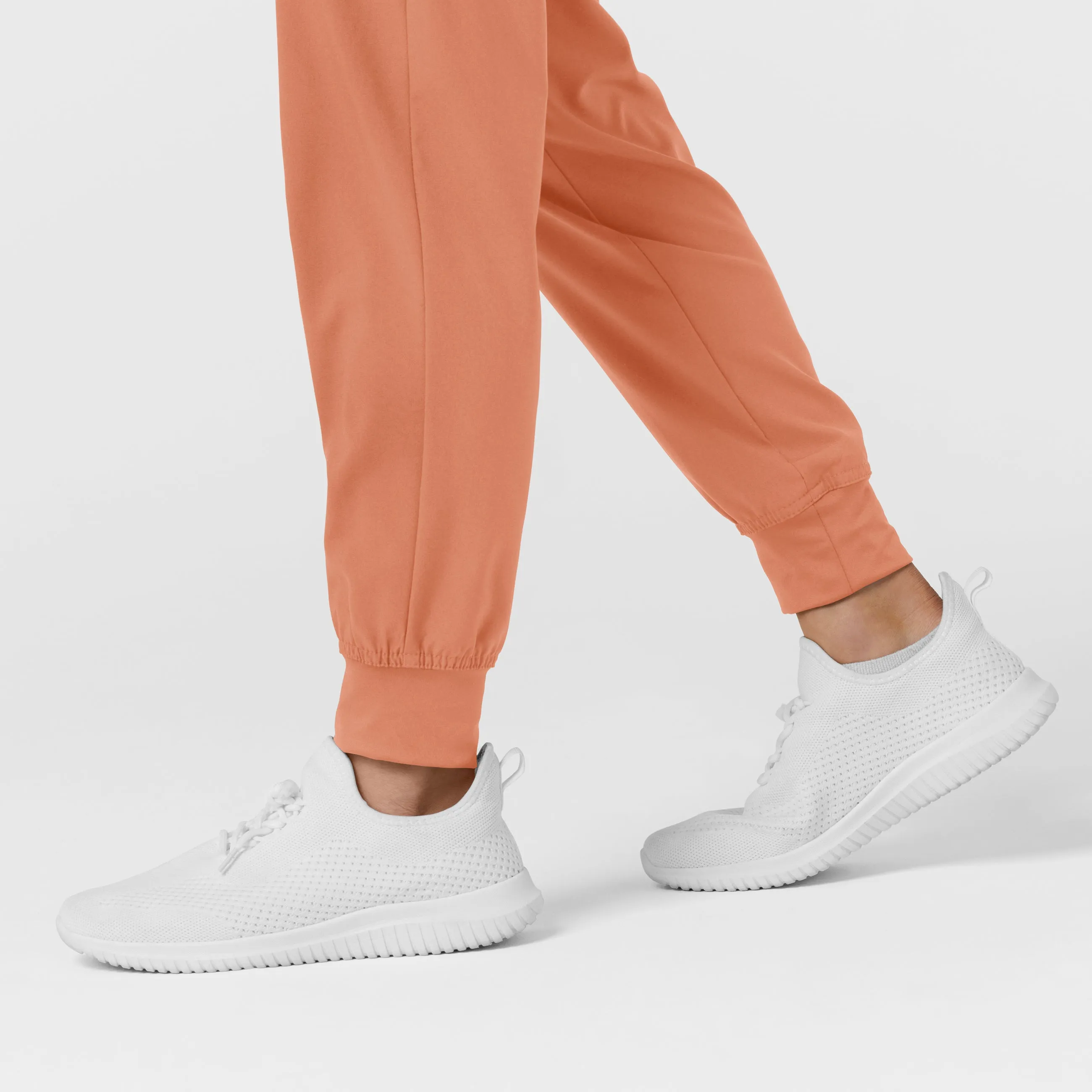 W123 5555 Comfort Waist Cargo Jogger Scrub Pants Terracotta