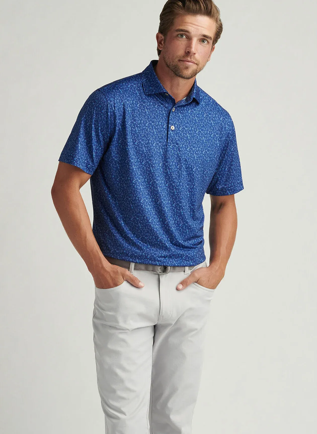 WINE COUNTRY PERFORMANCE JERSEY POLO - SPORT NAVY