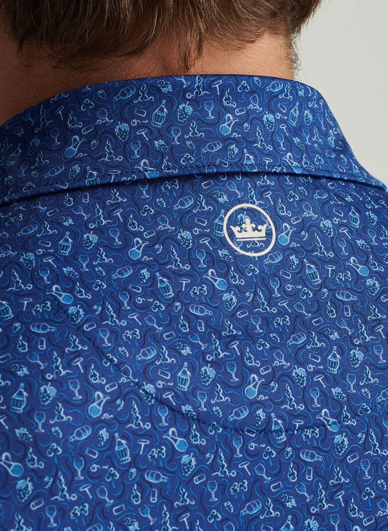 WINE COUNTRY PERFORMANCE JERSEY POLO - SPORT NAVY