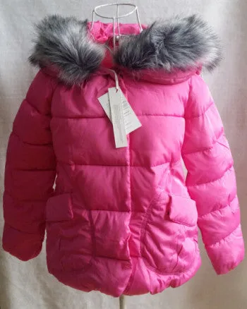 Winter Women Jackets Cotton Full Sleeve Covered button with pocketswomen Hat with Feathers Ultra Light Down Jacket A023