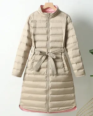 Woman Winter Overcoat White Duck Down Parkas