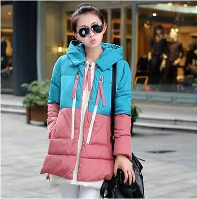 Women jacket Hoody Long Style Warm Coat Women Plus Size M~XXXL