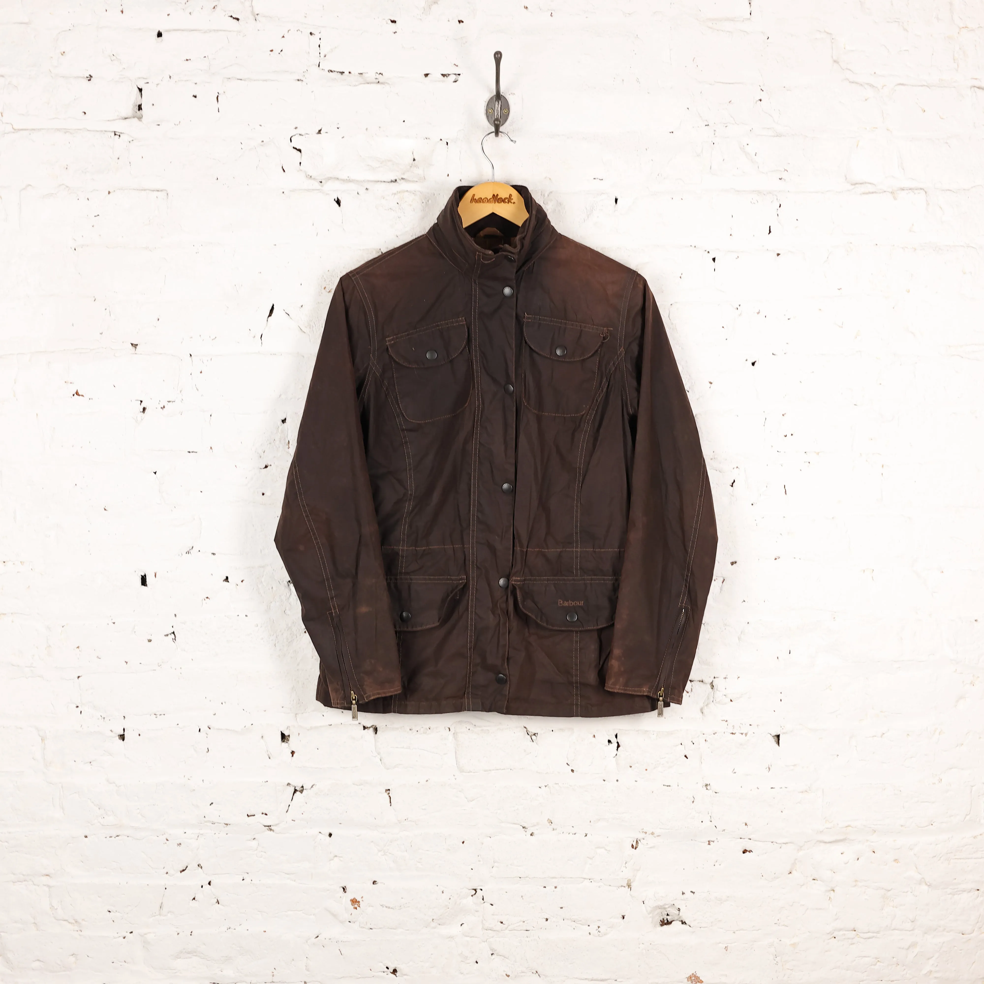 Women's Barbour Summer Sapper Wax Jacket - Brown - Women's S