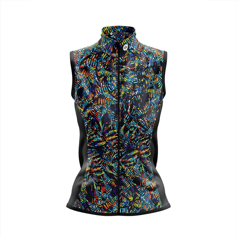 Women's Fern Lime Pack Up Cycling Gilet