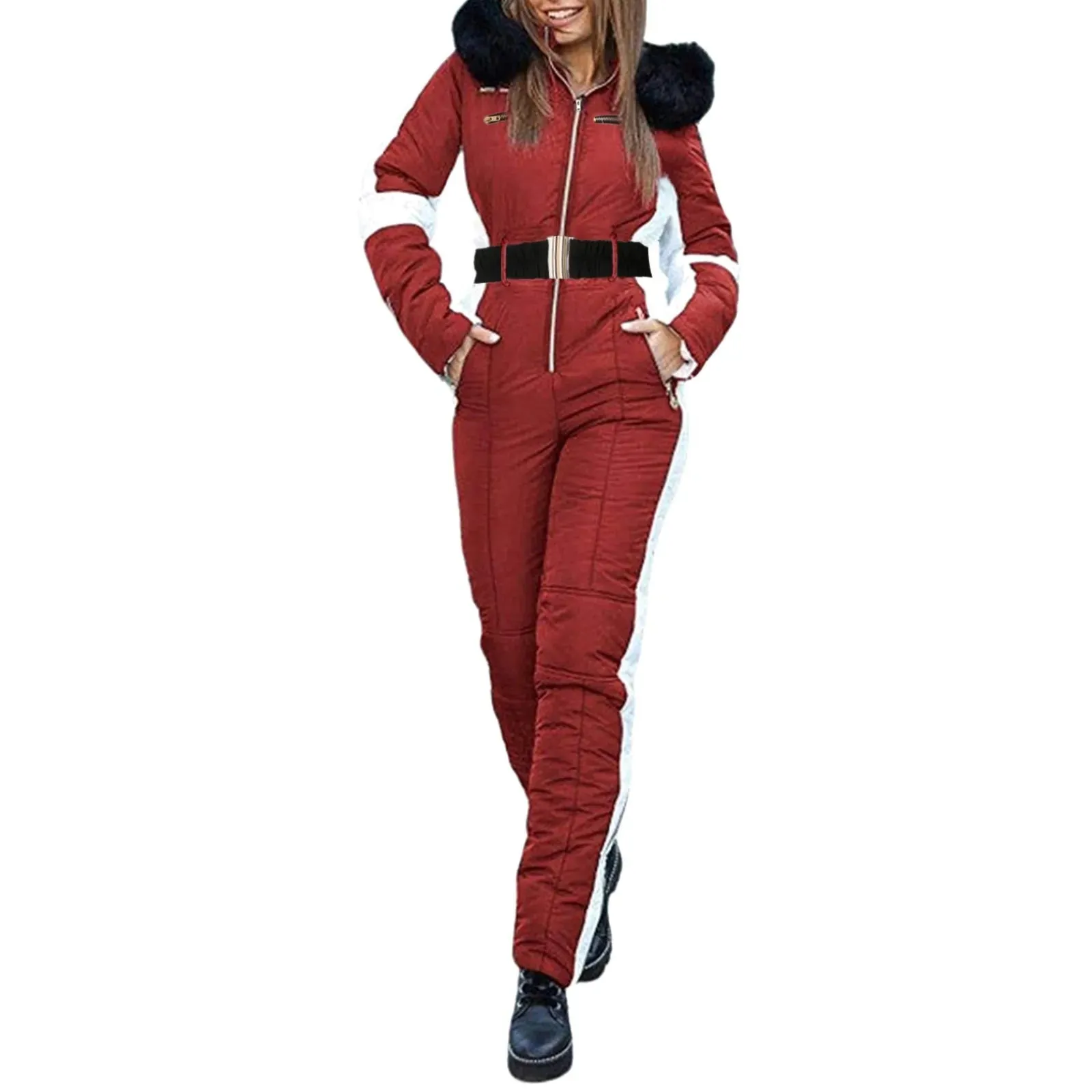 Women's Patched Ski Suit