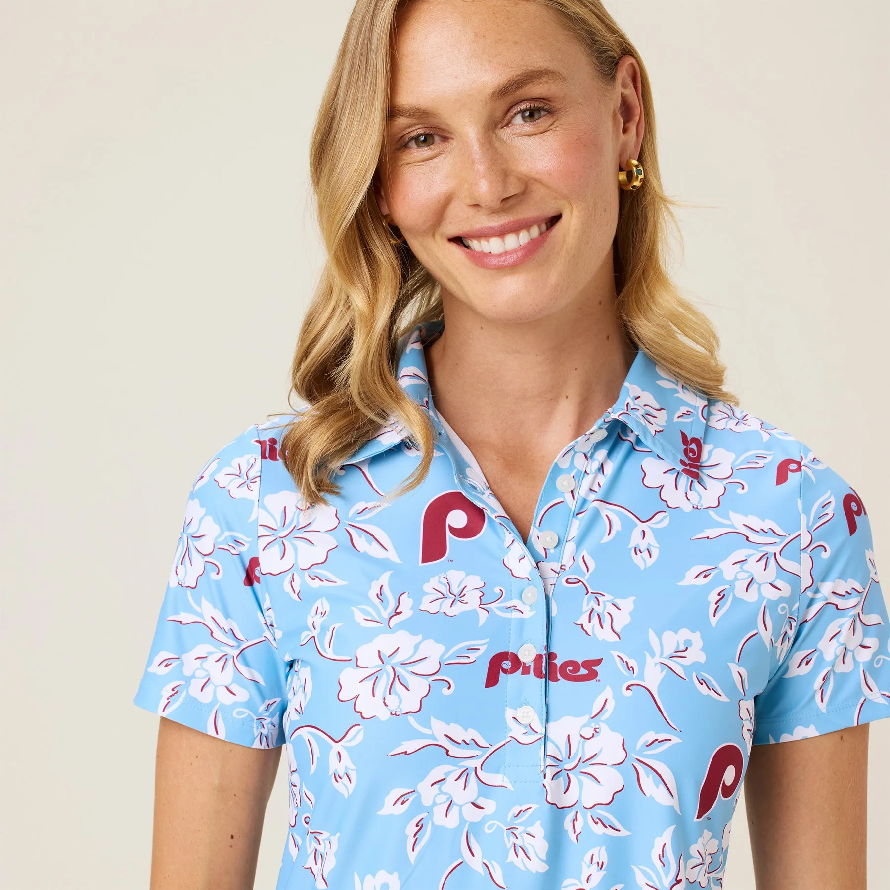 WOMEN'S PHILADELPHIA PHILLIES COOPERSTOWN PERFORMANCE POLO