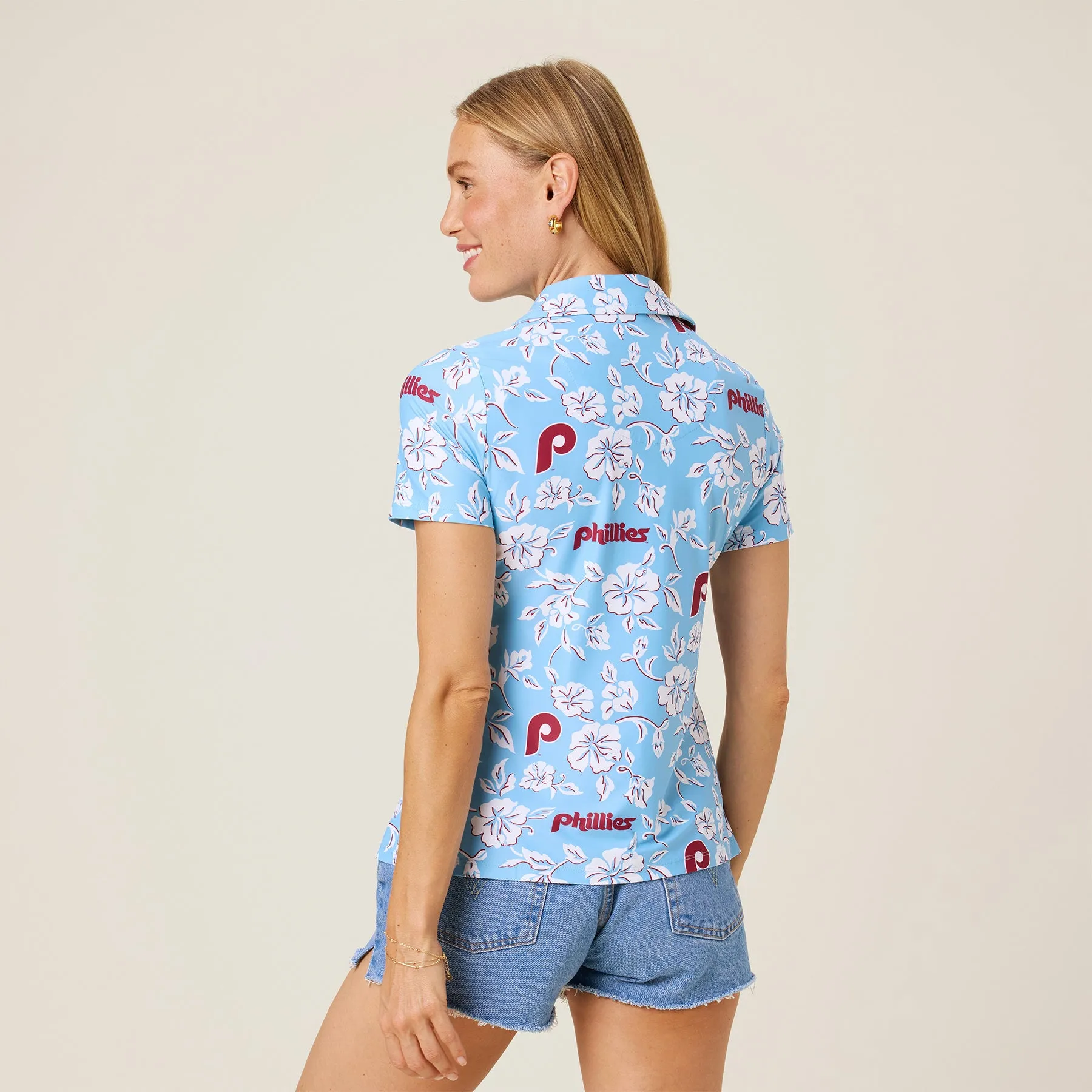 WOMEN'S PHILADELPHIA PHILLIES COOPERSTOWN PERFORMANCE POLO