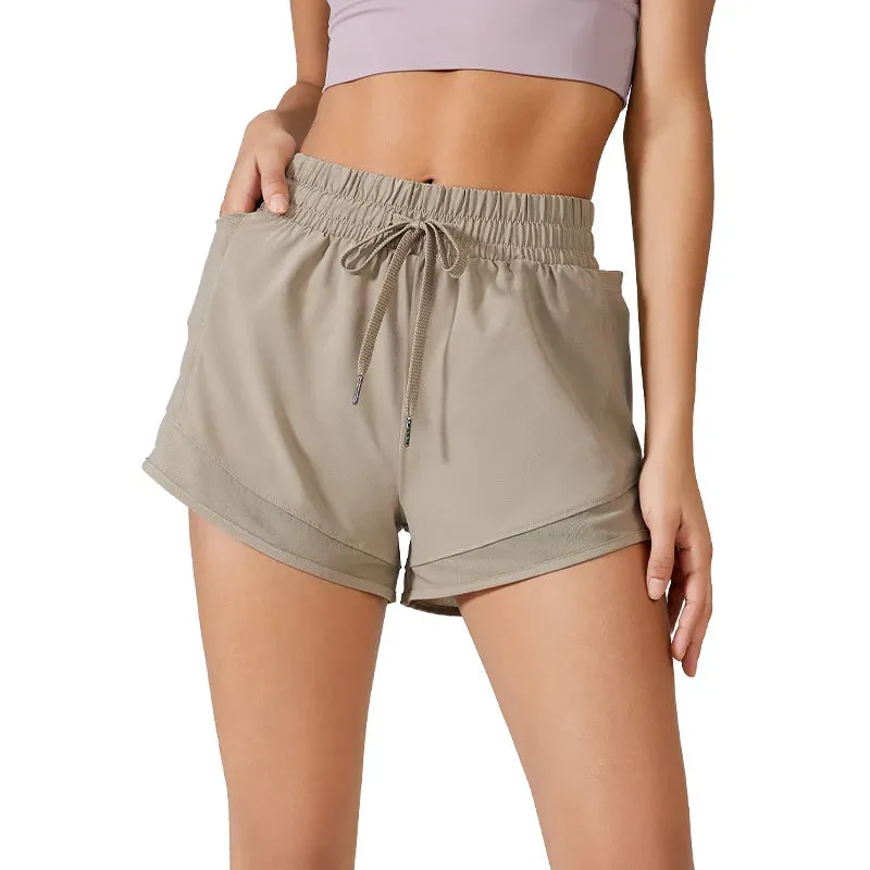 Women's Sports Shorts - Outdoor Running Summer Exercise Shorts, Stretchy Athletic Skirt Quick Dry Active Skorts