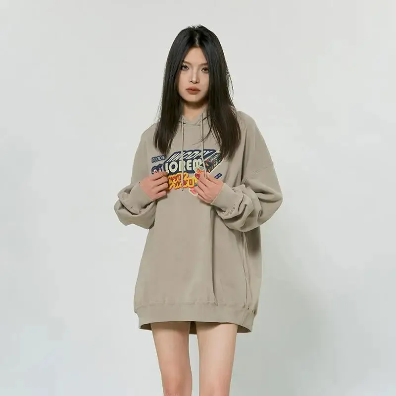 Y2K Candy Letter Print Oversized Hoodie for Ultimate Comfort and Style