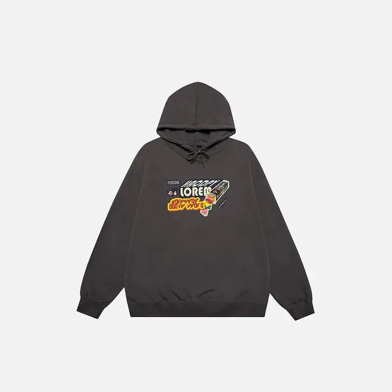 Y2K Candy Letter Print Oversized Hoodie for Ultimate Comfort and Style