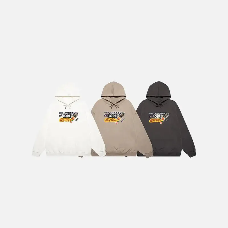 Y2K Candy Letter Print Oversized Hoodie for Ultimate Comfort and Style