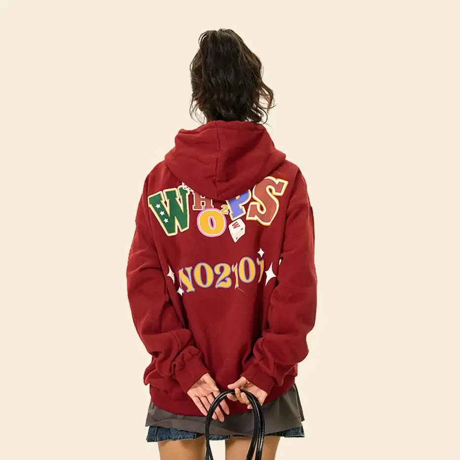 Y2K Oversized Loose Fit Sport Hoodie for Trendy Streetwear Style