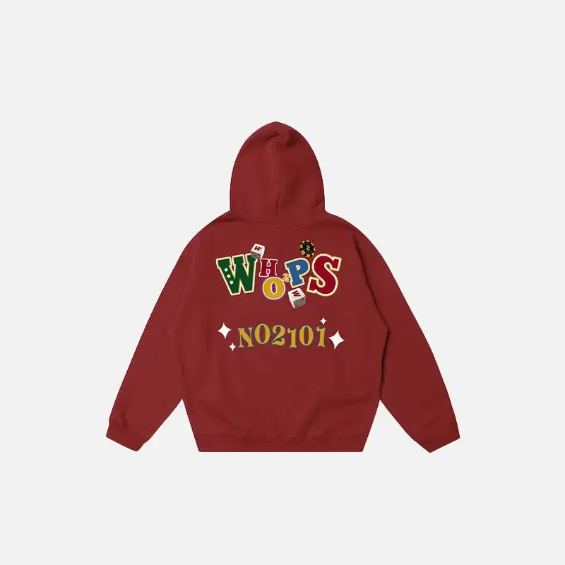Y2K Oversized Loose Fit Sport Hoodie for Trendy Streetwear Style