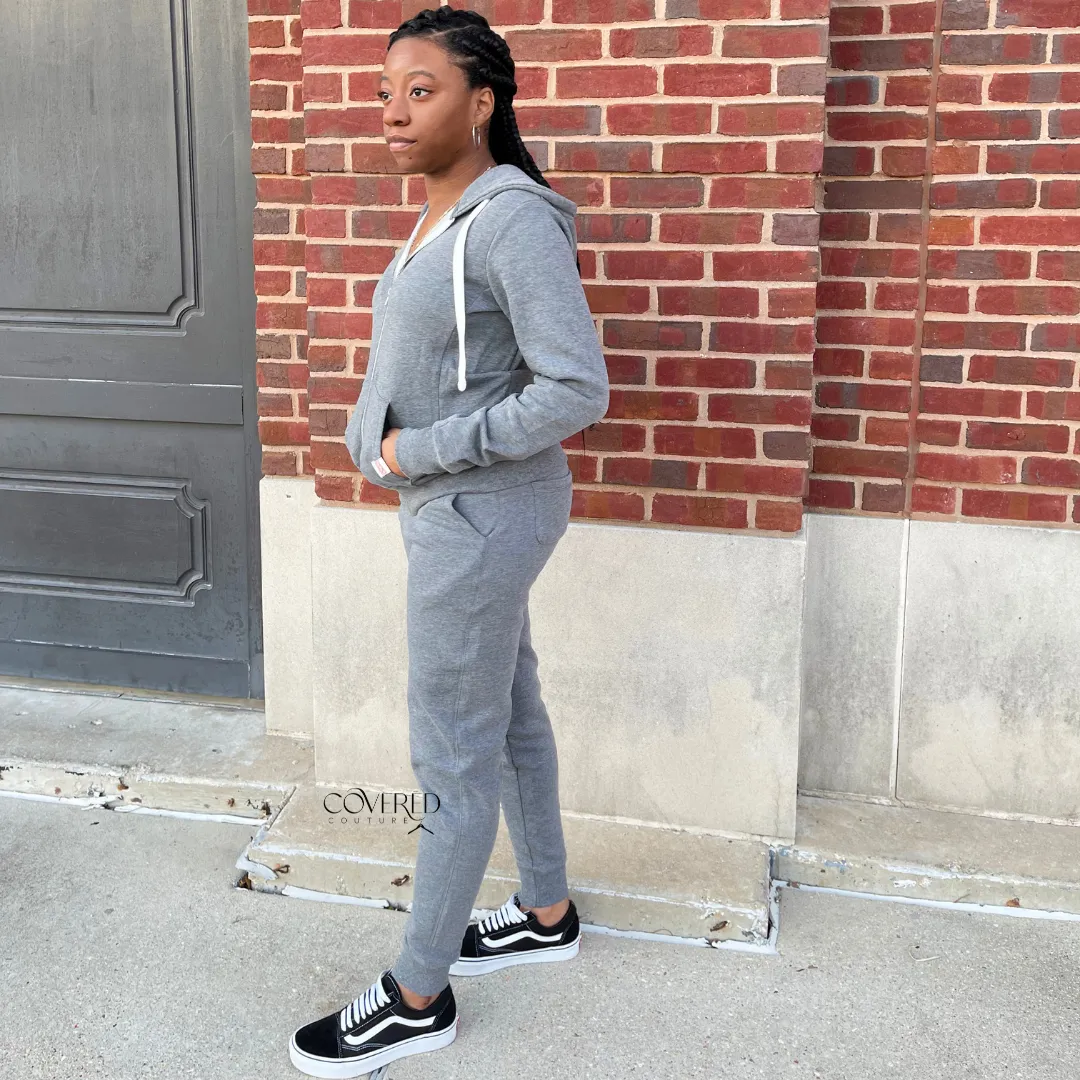 Zip Up Hoodie Set