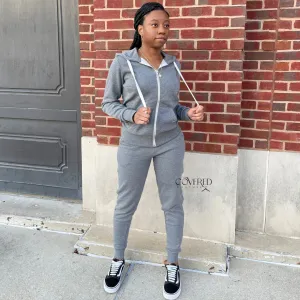 Zip Up Hoodie Set